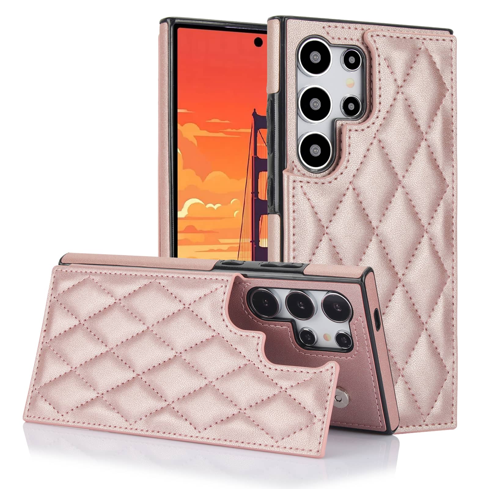 Leather Folio Wallet Case - เคสสำหรับ Samsung Galaxy S25 Ultra S25