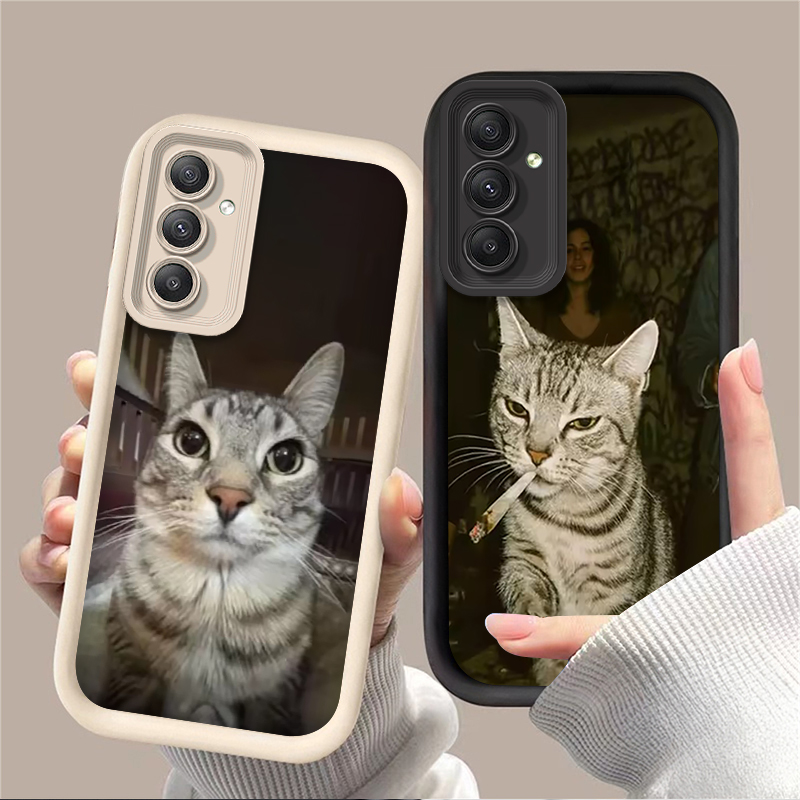Phone Cases For Samsung A14 - เคสโทรศัพท์ลายแมวสุดเทรนดี้สำหรับ Samsung Galaxy A54 A05 A05S