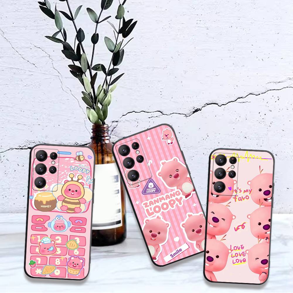 Phone Cases Loopy - เคสโทรศัพท์ Korea Zanmang L-Loopy สำหรับ Samsung