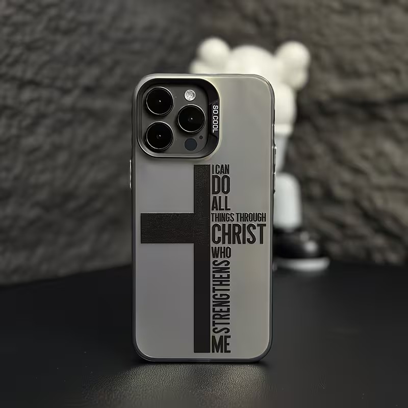 Phone Cases Iphone 16 Pro Max - เคสโทรศัพท์กันรอยนิ้วมือ ลายกางเขน สำหรับ iPhone 17 16