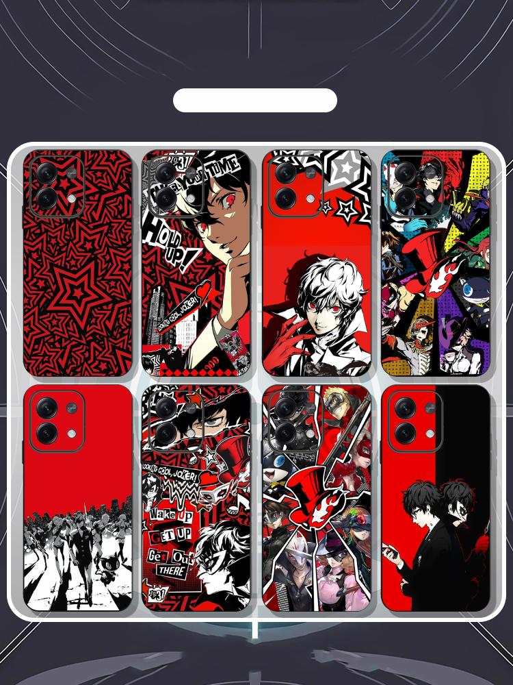 Phone Cases Xiaomi Redmi 12 - เคสโทรศัพท์ลายโปสเตอร์เกม Persona 5 Joker สุดฮิต สำหรับ