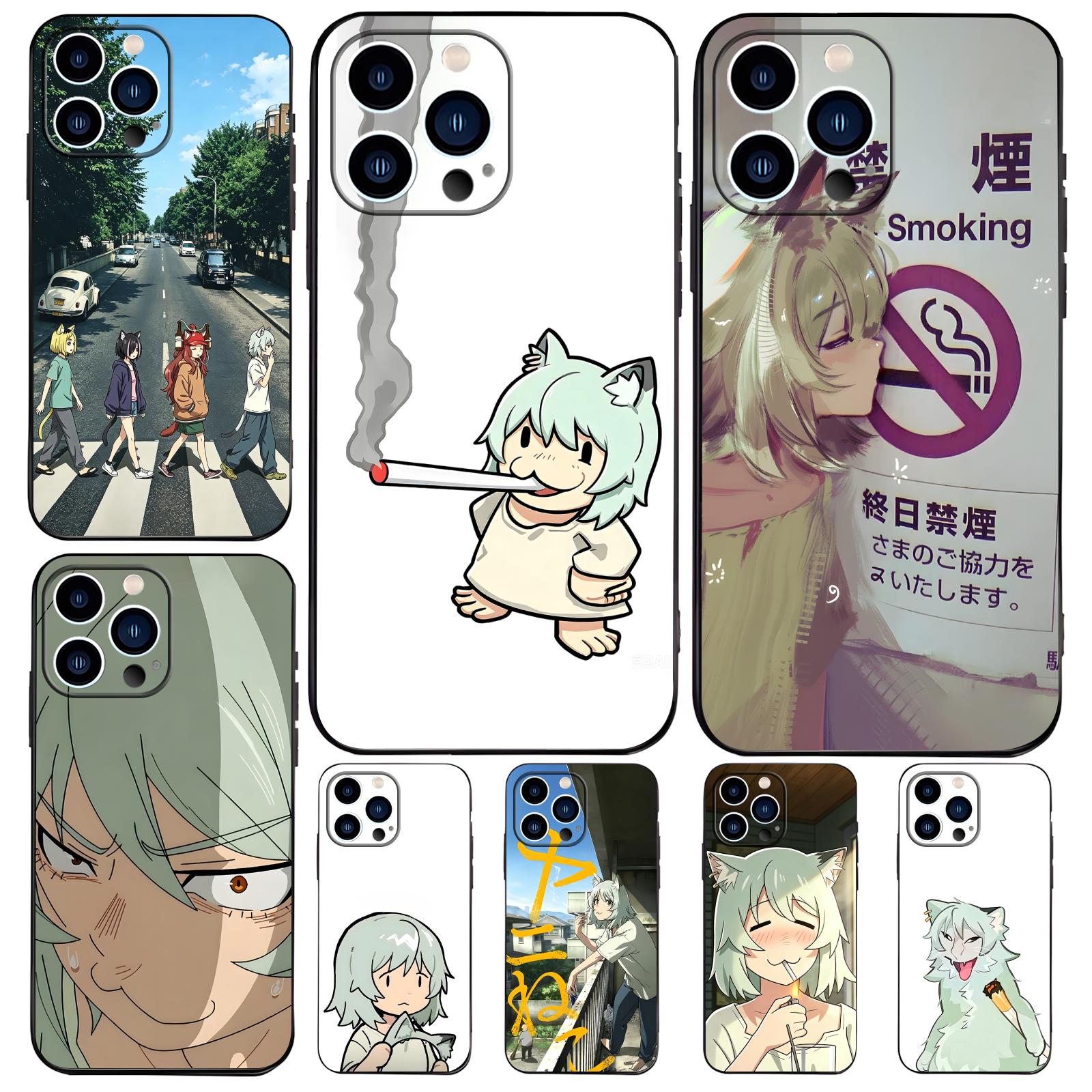 Phone Cases Iphone 16 Pro Max - เคสโทรศัพท์ลายแมว Chainsmoker สำหรับ iPhone17 16 16e