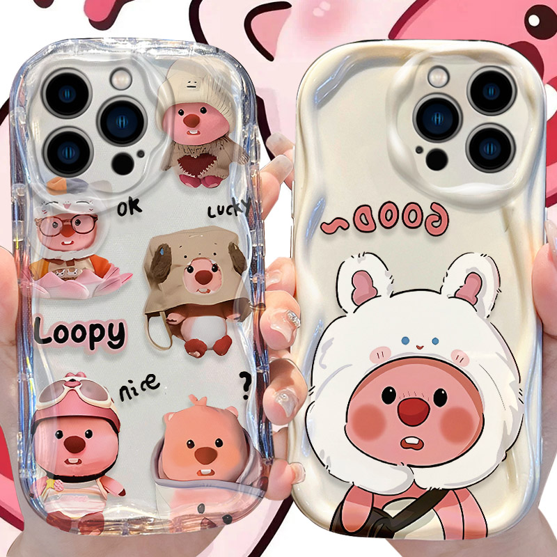 Phone Cases Loopy - Lovely Loopy Waveเคสโทรศัพท์สําหรับiPhone 16 15 14