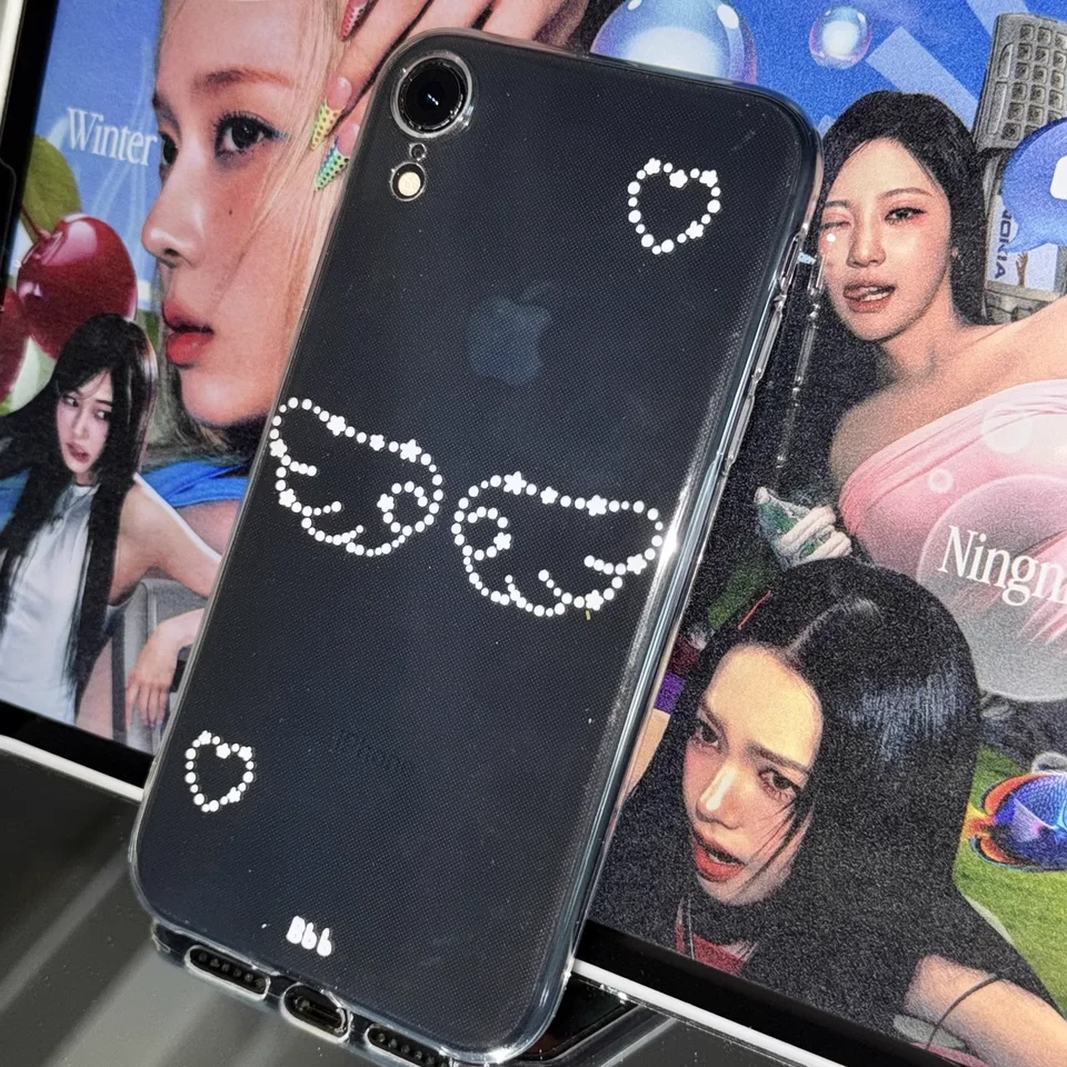 Phone Cases Xr Cute - แฟชั่นน่ารักInsเกาหลีAngel Wings Love HeartสําหรับiPhone 16 15