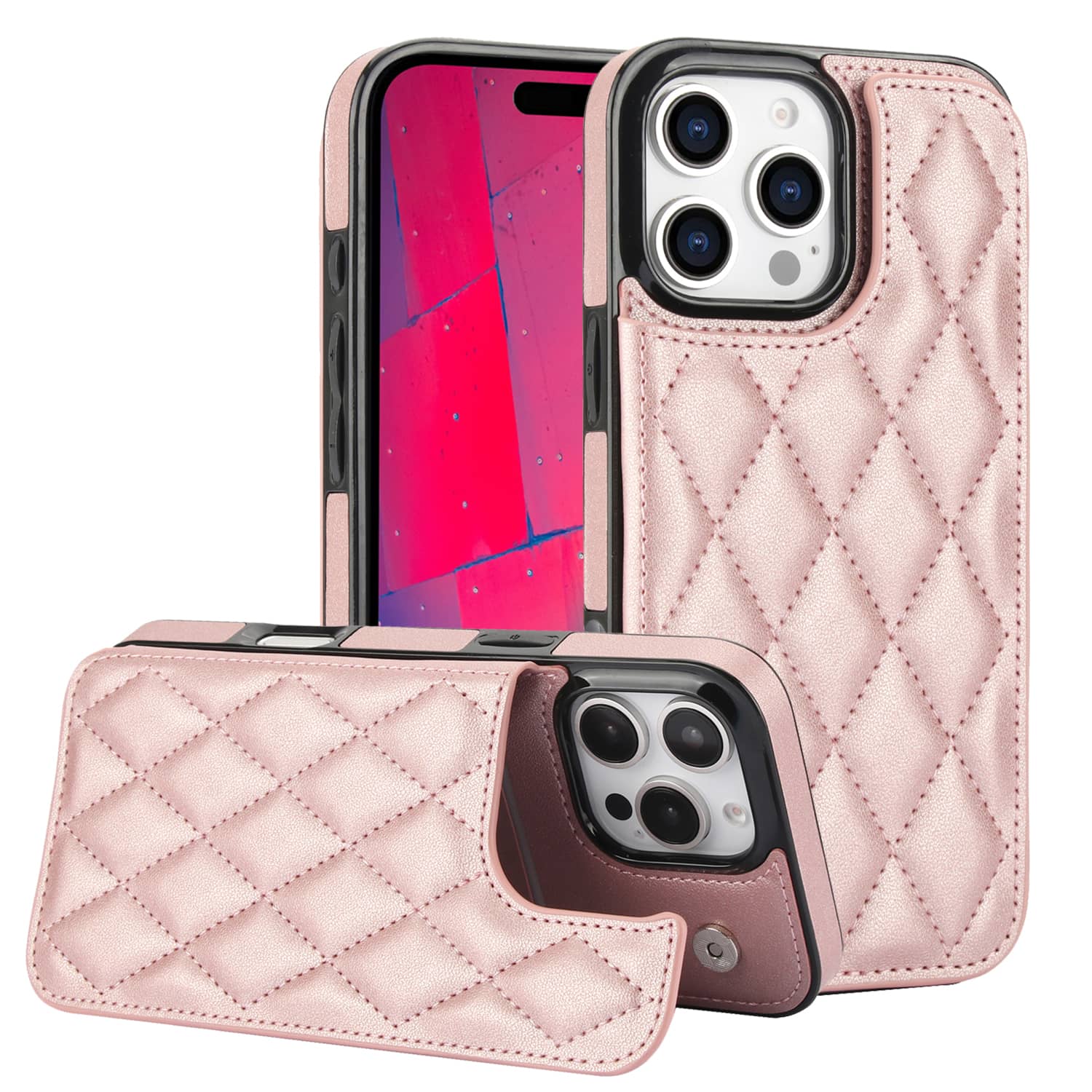Leather Folio Wallet Case - เคสสำหรับ iPhone 16 PRO MAX iPhone