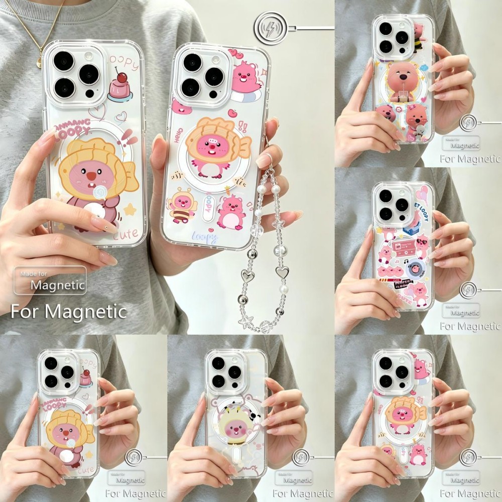 Phone Cases Loopy - เคสโทรศัพท์แม่เหล็กสำหรับ iPhone 18 17 16 15