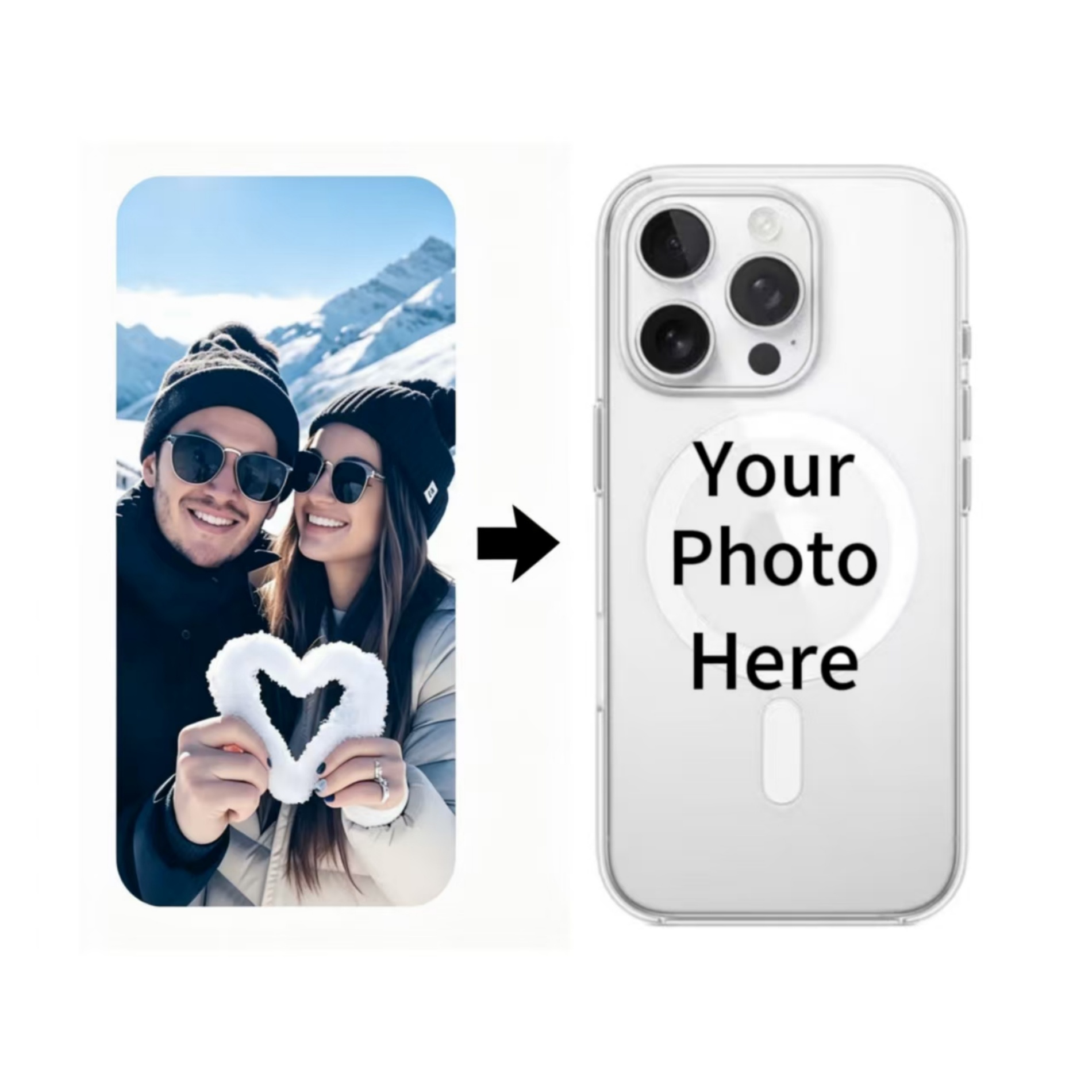 Phone Cases Custom - เคสแม่เหล็กสำหรับ iPhone 13 11 12 15