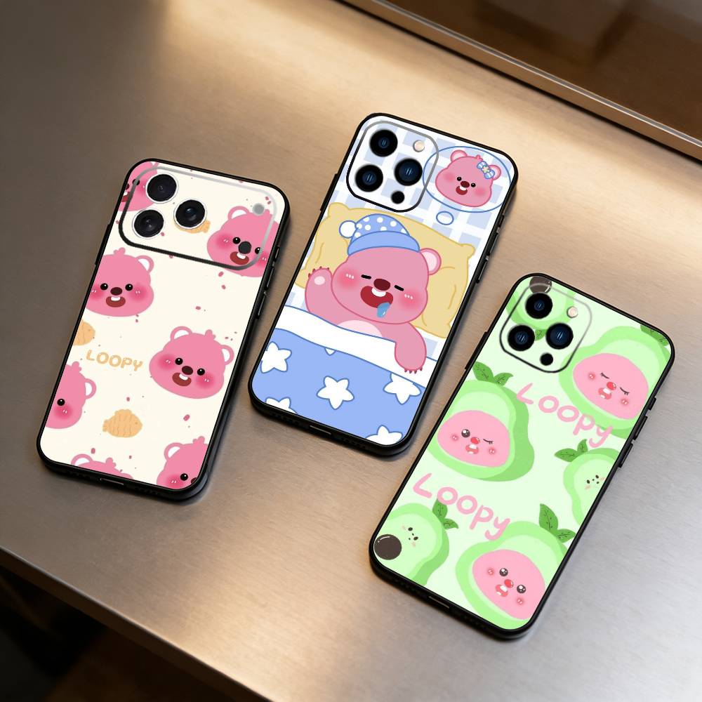 Phone Cases Loopy - เคสโทรศัพท์ลายการ์ตูน M-loopy น่ารัก สำหรับ iPhone17,16,15,14,13,12 Plus,Max