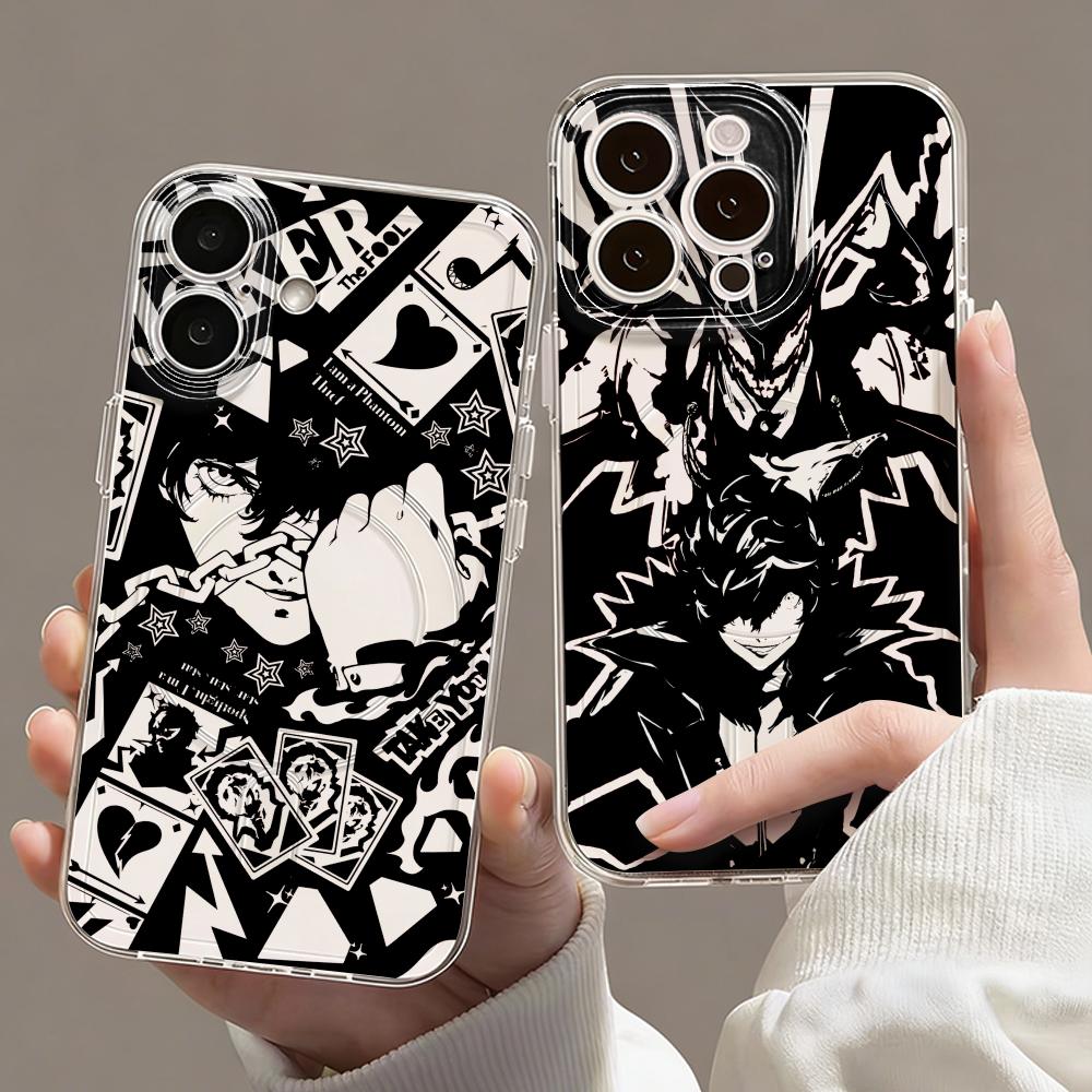 Phone Cases Iphone 16 Pro Max - เคสโทรศัพท์ Game P-Persona 5 แบบใส แม่เหล็กยึดติด