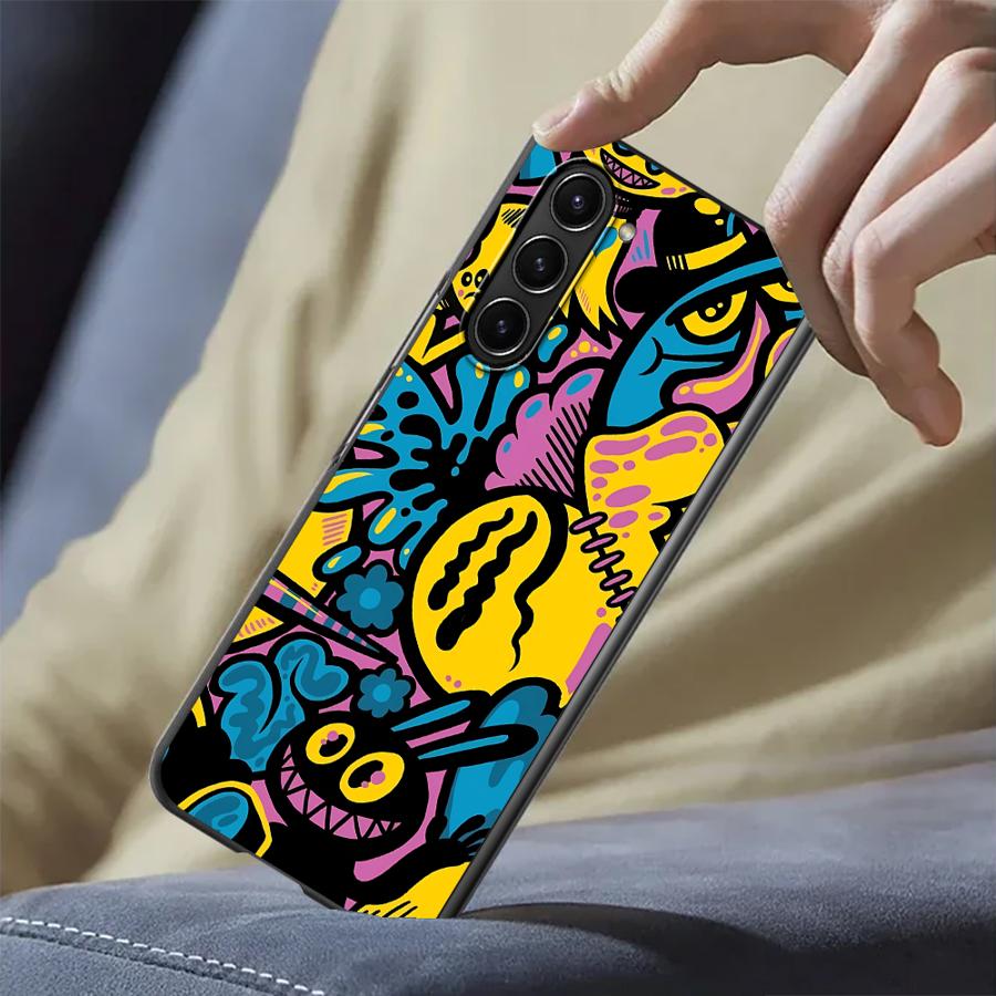 Phone Cases Z Fold 6 - การ์ตูน Graffiti Design สําหรับ Samsung Galaxy