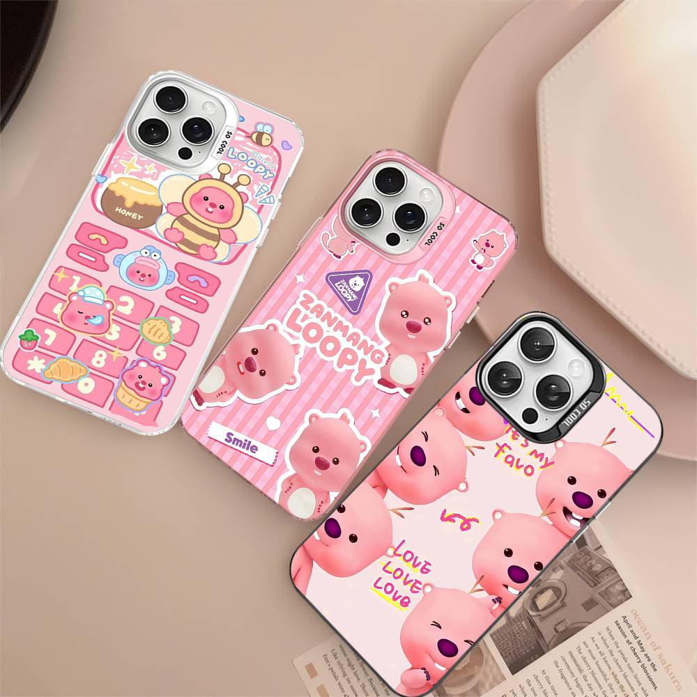 Phone Cases Loopy - เคสโทรศัพท์ Korea Zanmang L-Loopy สำหรับ iPhone