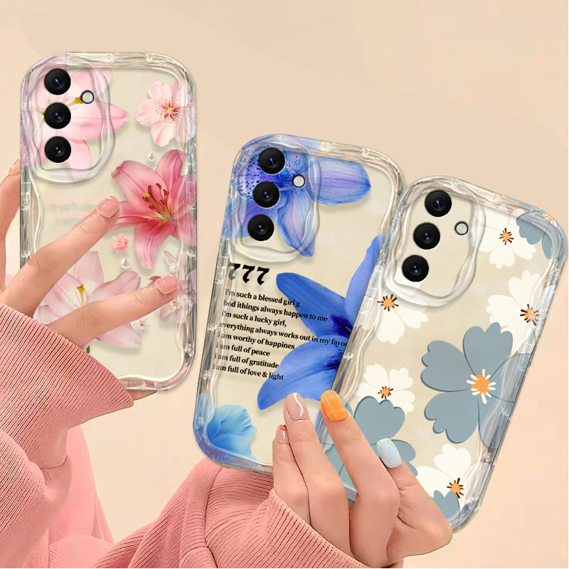 เคสโทรศัพท์ลายดอกลิลลี่สีชมพูส - Phone Cases For Samsung A14 บทวิจารณ์และราคา