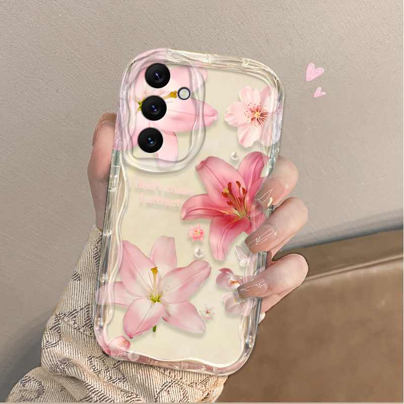 เคสโทรศัพท์ลายดอกลิลลี่สีชมพูส - Phone Cases For Samsung A14 บทวิจารณ์และราคา