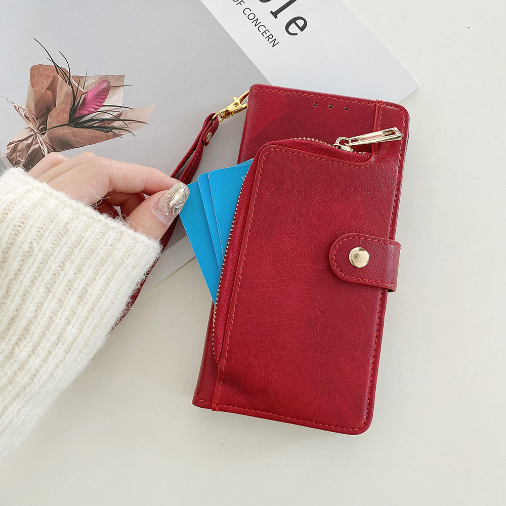 เคสโทรศัพท์แบบกระเป๋าสตางค์ซิป - Leather Folio Wallet Case บทวิจารณ์และราคา