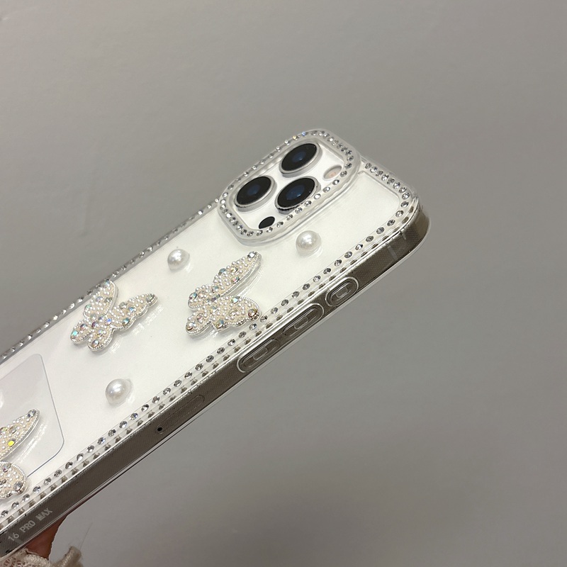 ผีเสื้อมุกBlingเพชรใสสําหรับHo - Phone Cases Loopy บทวิจารณ์และราคา