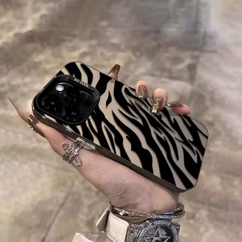 เคสกันกระแทก IMD ลายม้าลายสีดำ - Phone Cases Iphone 16 Pro Max บทวิจารณ์และราคา