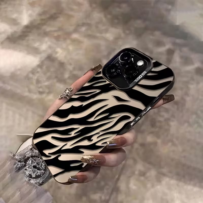 เคสกันกระแทก IMD ลายม้าลายสีดำ - Phone Cases Iphone 16 Pro Max บทวิจารณ์และราคา
