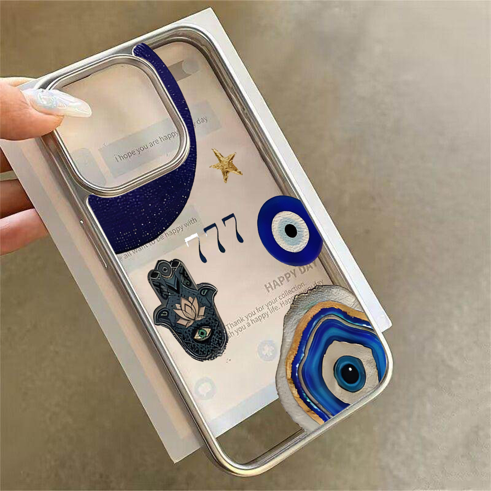 เคสใสลายคอลลาจมือฮัมซาและตาปีศ - Phone Cases Iphone 16 Pro Max บทวิจารณ์และราคา