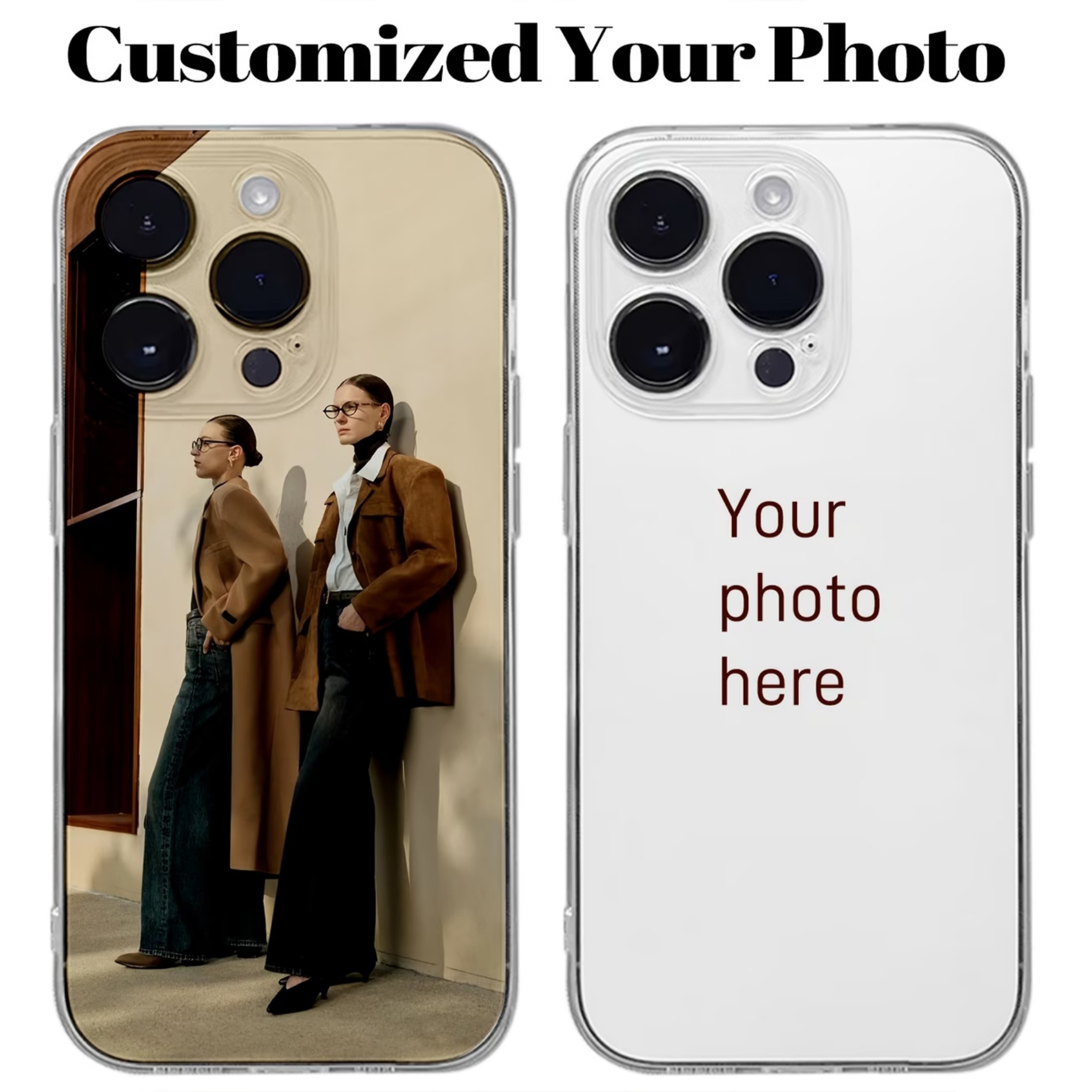 เคสใสแบบปรับแต่งได้ลายภาพถ่ายส - Phone Cases Custom บทวิจารณ์และราคา