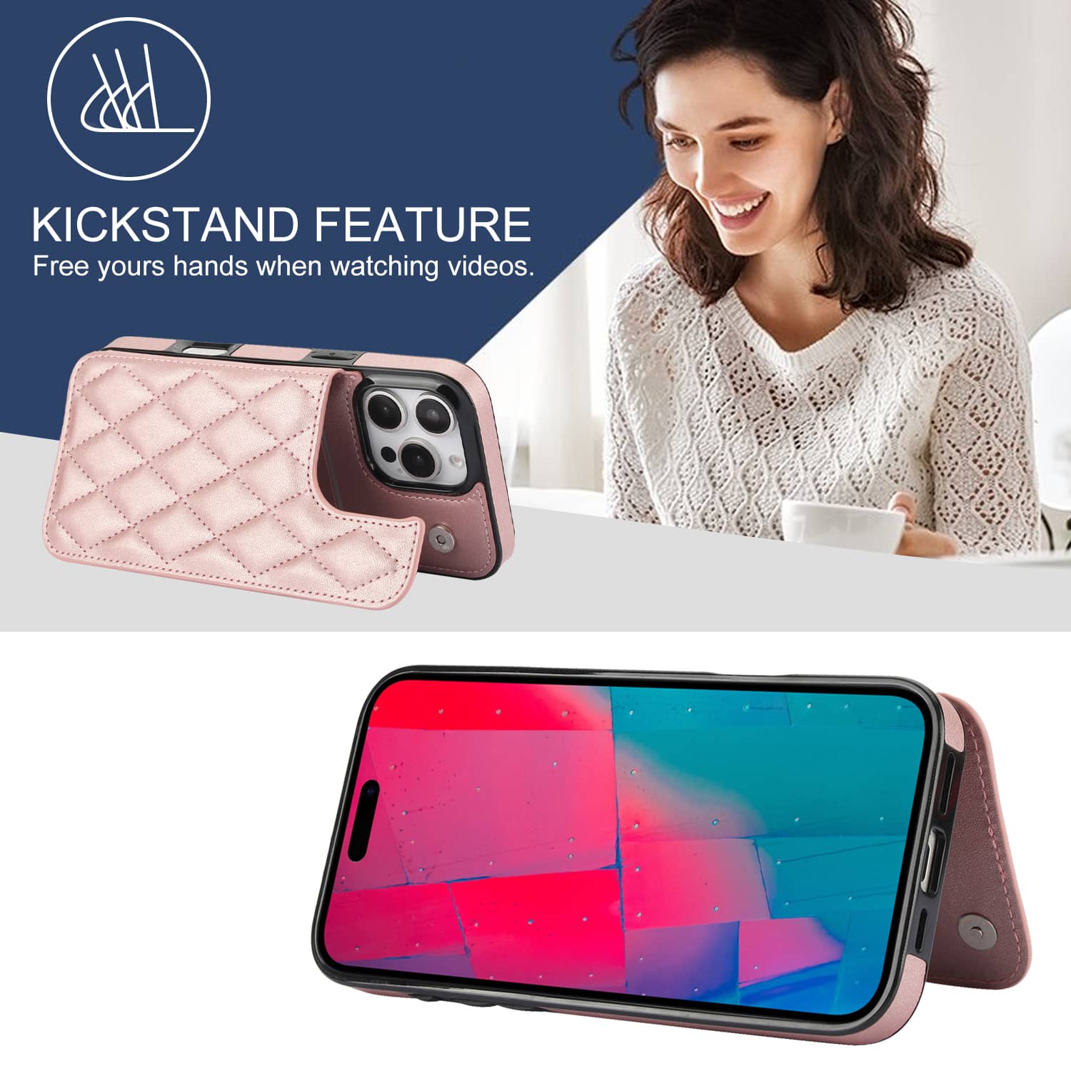 เคสสำหรับ iPhone 16 PRO MAX iP - Leather Folio Wallet Case บทวิจารณ์และราคา