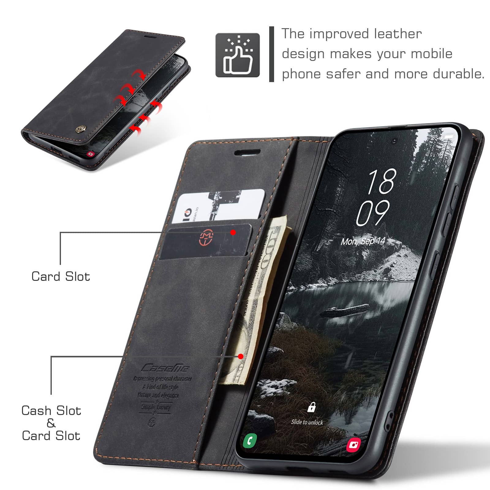 เคสแบบพับได้สำหรับ Samsung Gal - Leather Folio Wallet Case บทวิจารณ์และราคา