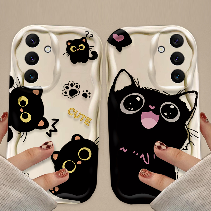 เคสแมวดำตาโตน่ารักสำหรับ Samsu - Phone Cases For Samsung A14 บทวิจารณ์และราคา