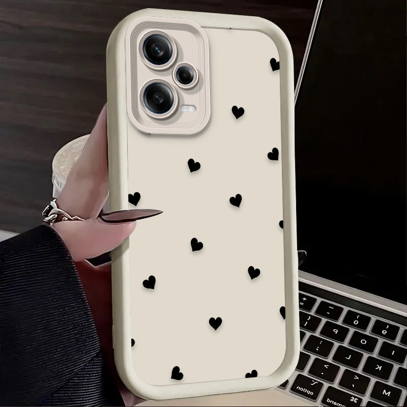 เคสโทรศัพท์ลายโบว์รูปหัวใจสีดำ - Phone Cases Xiaomi Redmi 12 บทวิจารณ์และราคา