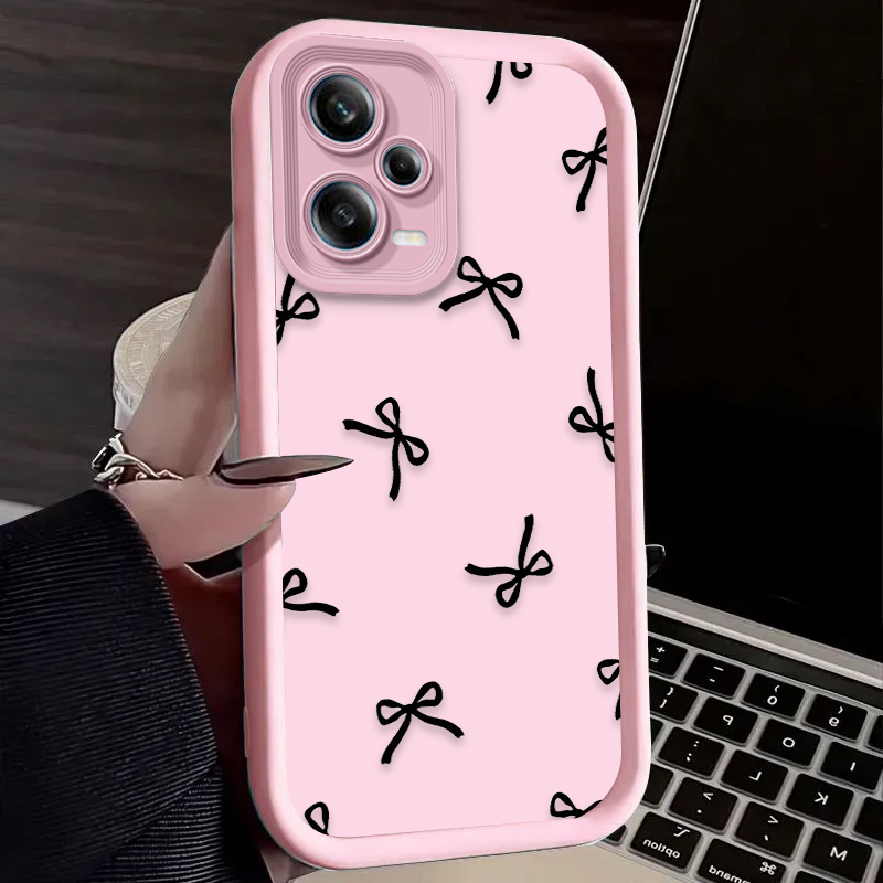เคสโทรศัพท์ลายโบว์รูปหัวใจสีดำ - Phone Cases Xiaomi Redmi 12 บทวิจารณ์และราคา