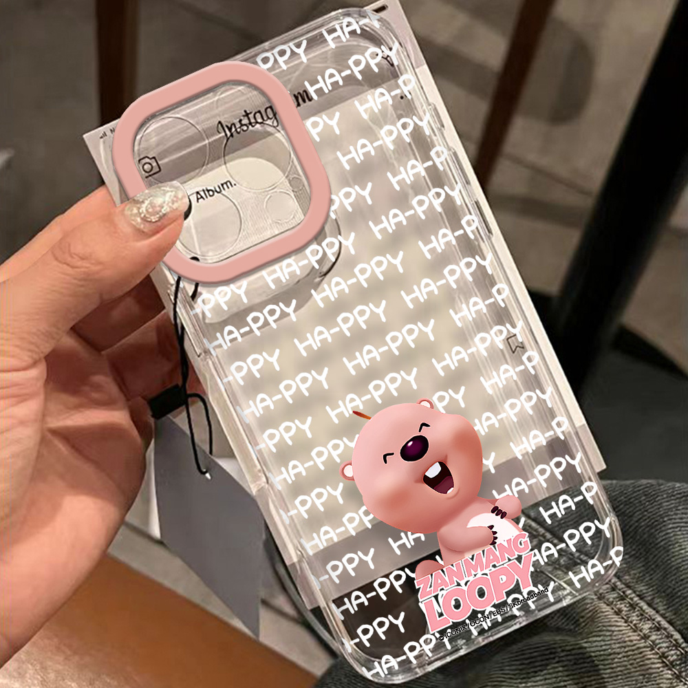 เคสโทรศัพท์ลายลูปปี้สีชมพูน่าร - Phone Cases Loopy บทวิจารณ์และราคา