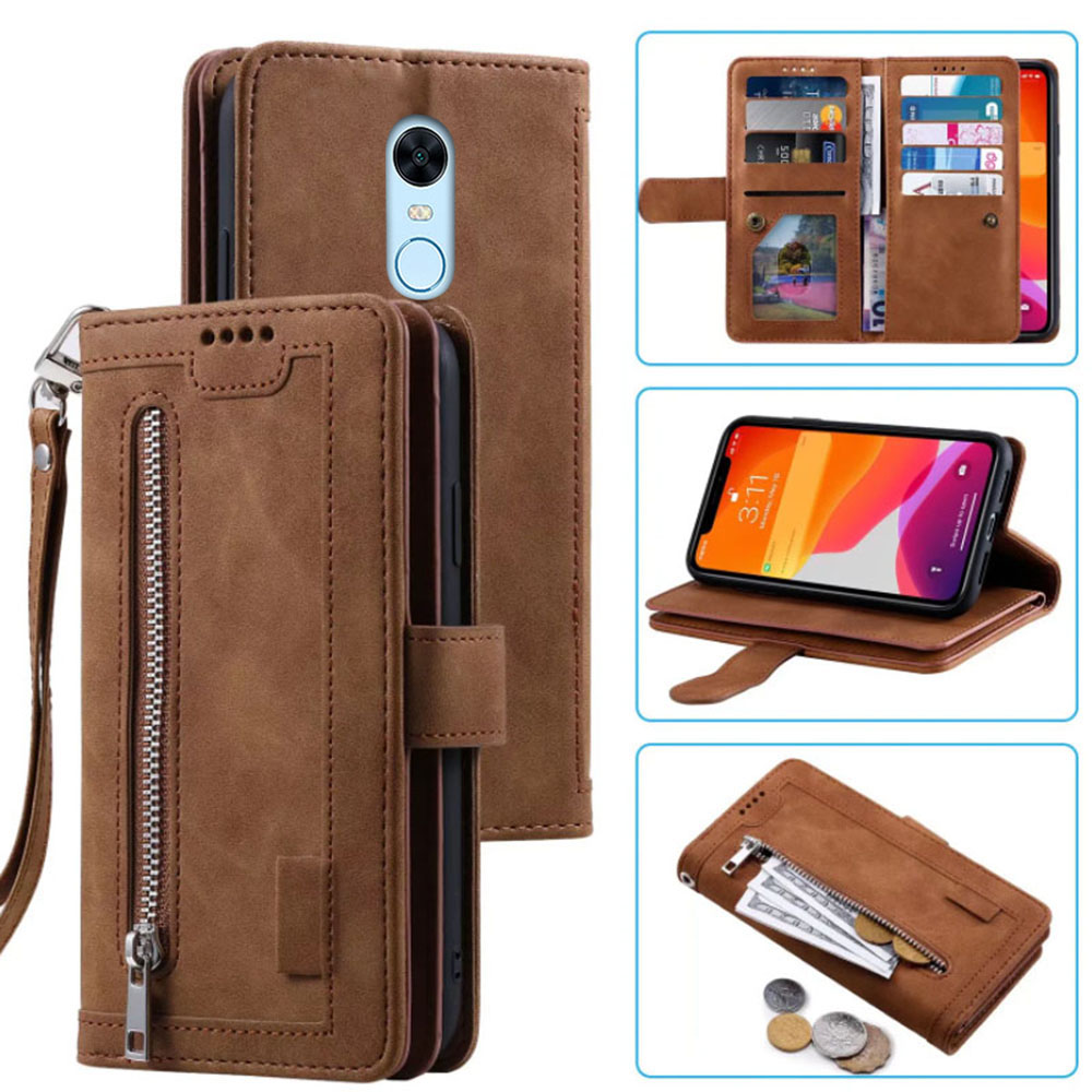 9ใบกระเป๋าสตางค์กรณีสำหรับ Red - Leather Folio Wallet Case บทวิจารณ์และราคา