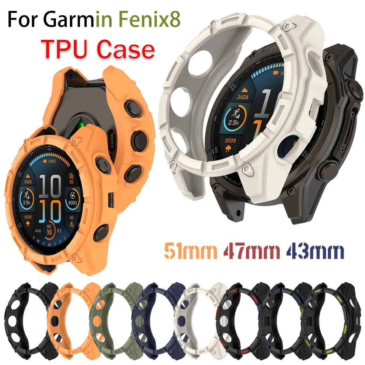 กรณีTPUสําหรับGarmin Fenix8 51 - Phone Cases Android บทวิจารณ์และราคา